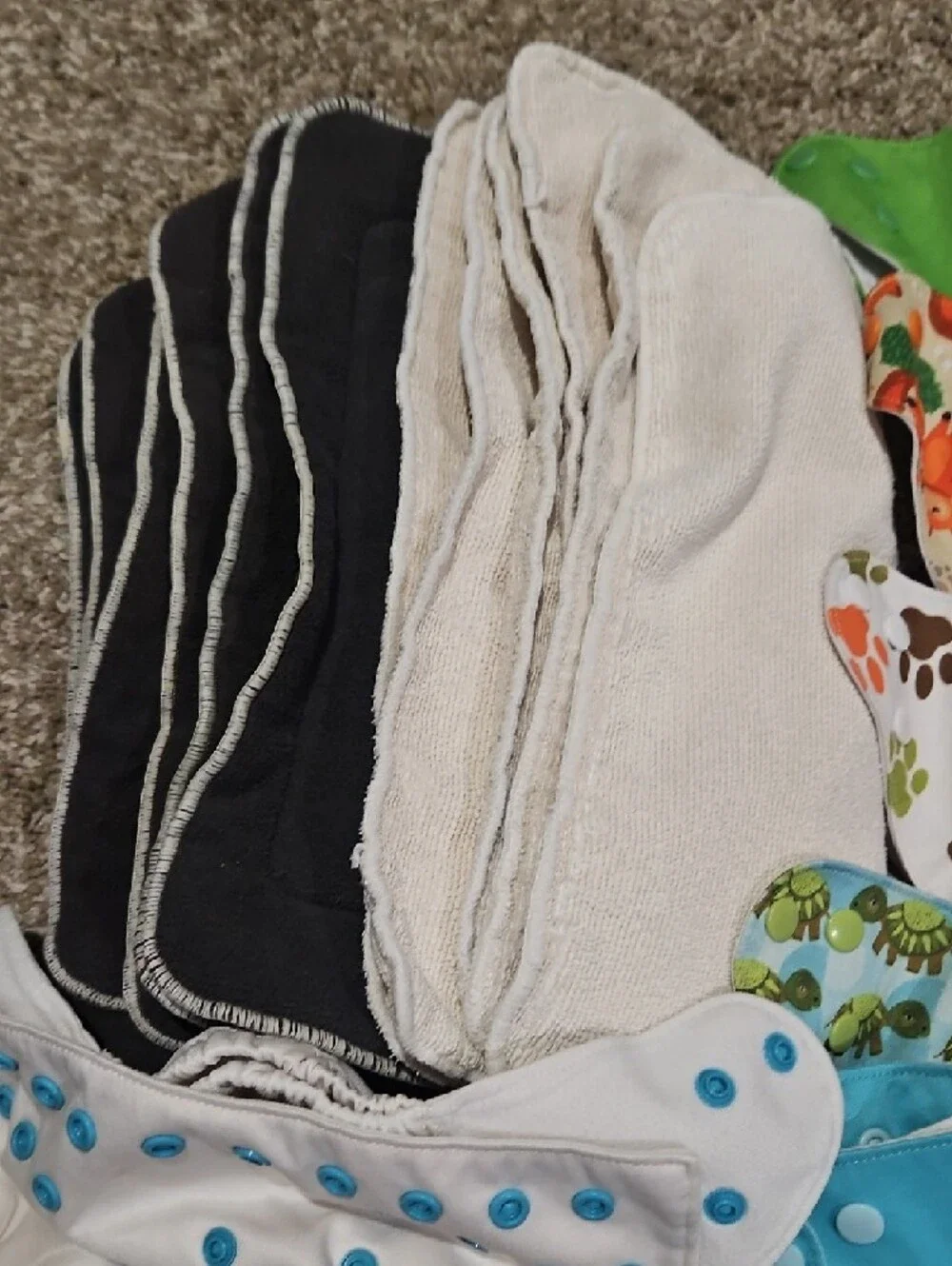 Reusable Kids Cloth Diaper Cover Set With Inserts By Wegrecco.